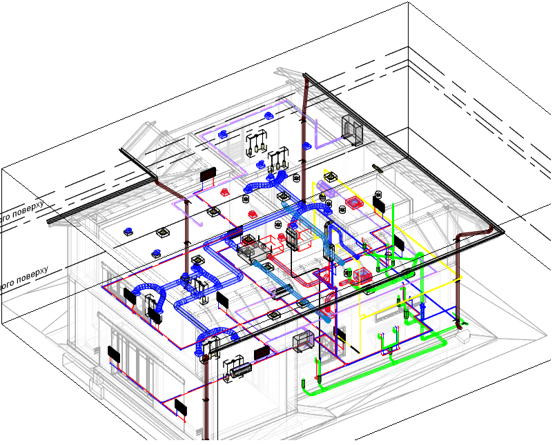 Схема вентиляционной системы дома